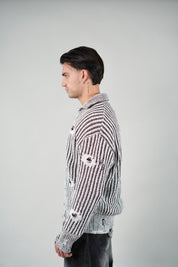 Cardigan Sfrangiato White