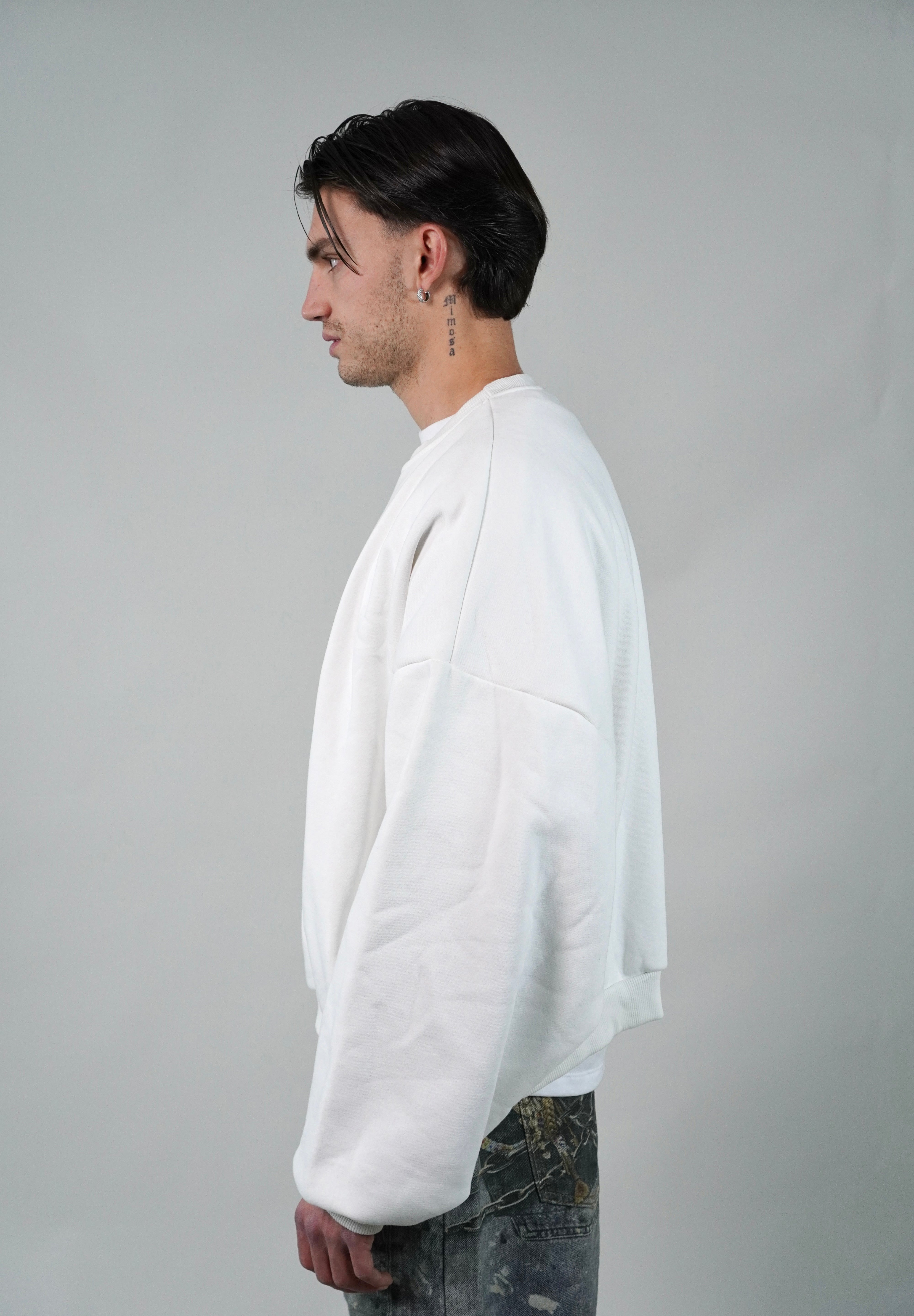 Hoodie Crewneck White