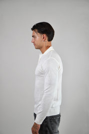 Polo White Manica Lunga