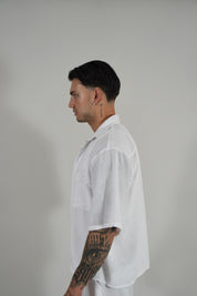 Camicia Simil Lino White