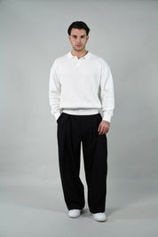 Polo a costine White