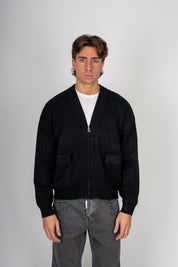 Cardigan Crop Zip