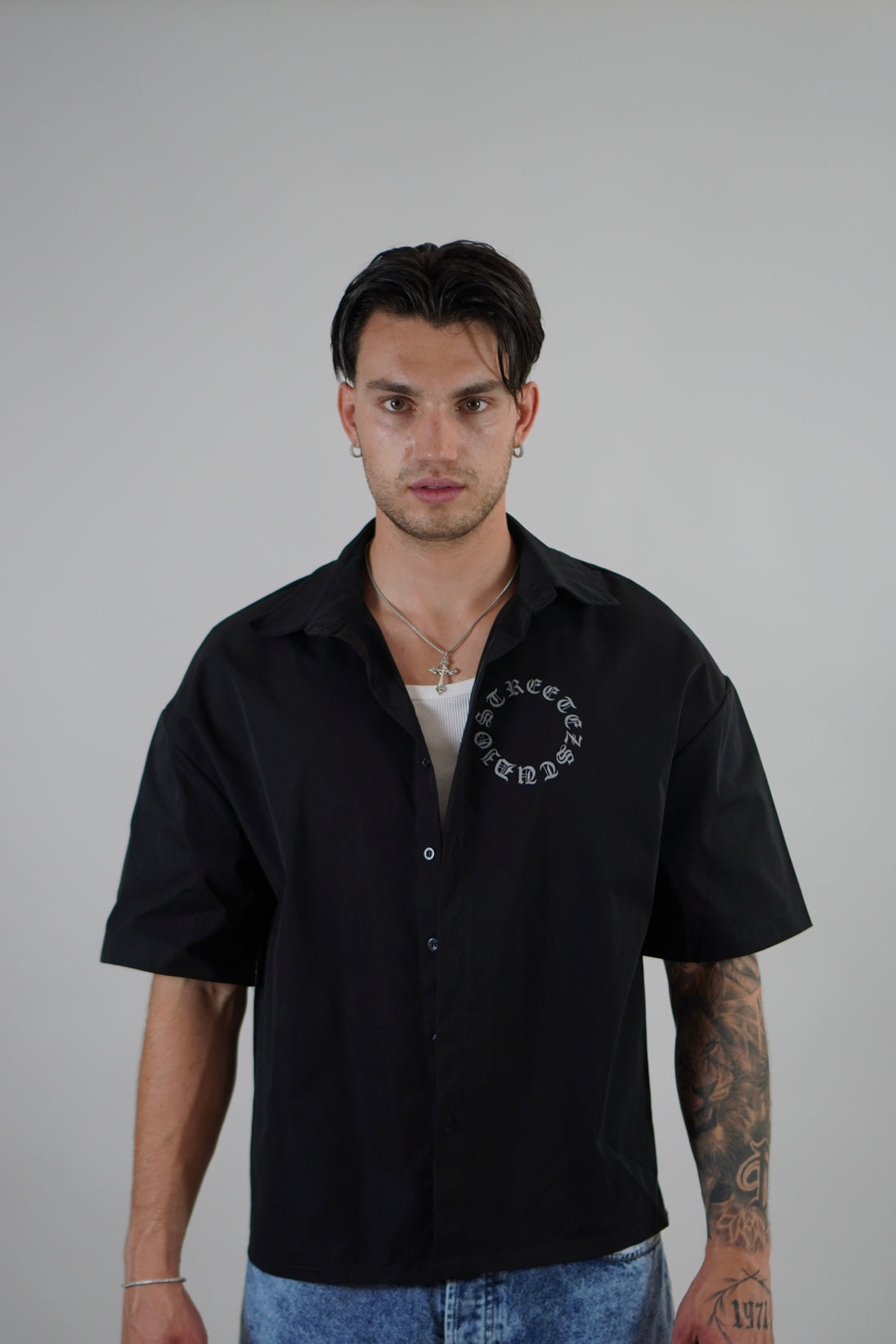 Camicia Crop Gothic Black
