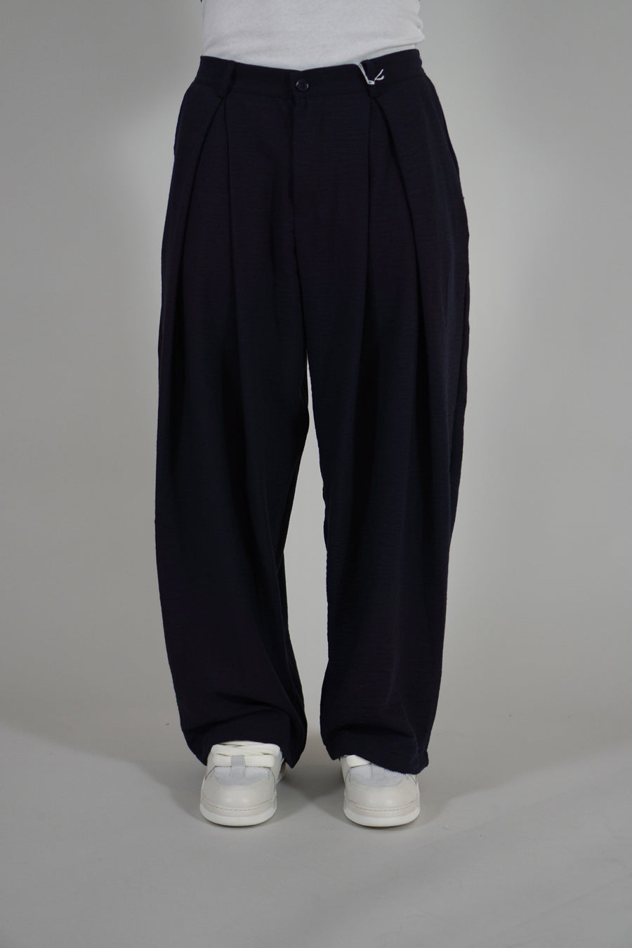 Pantalone Super Pencies Simil Lino Navy