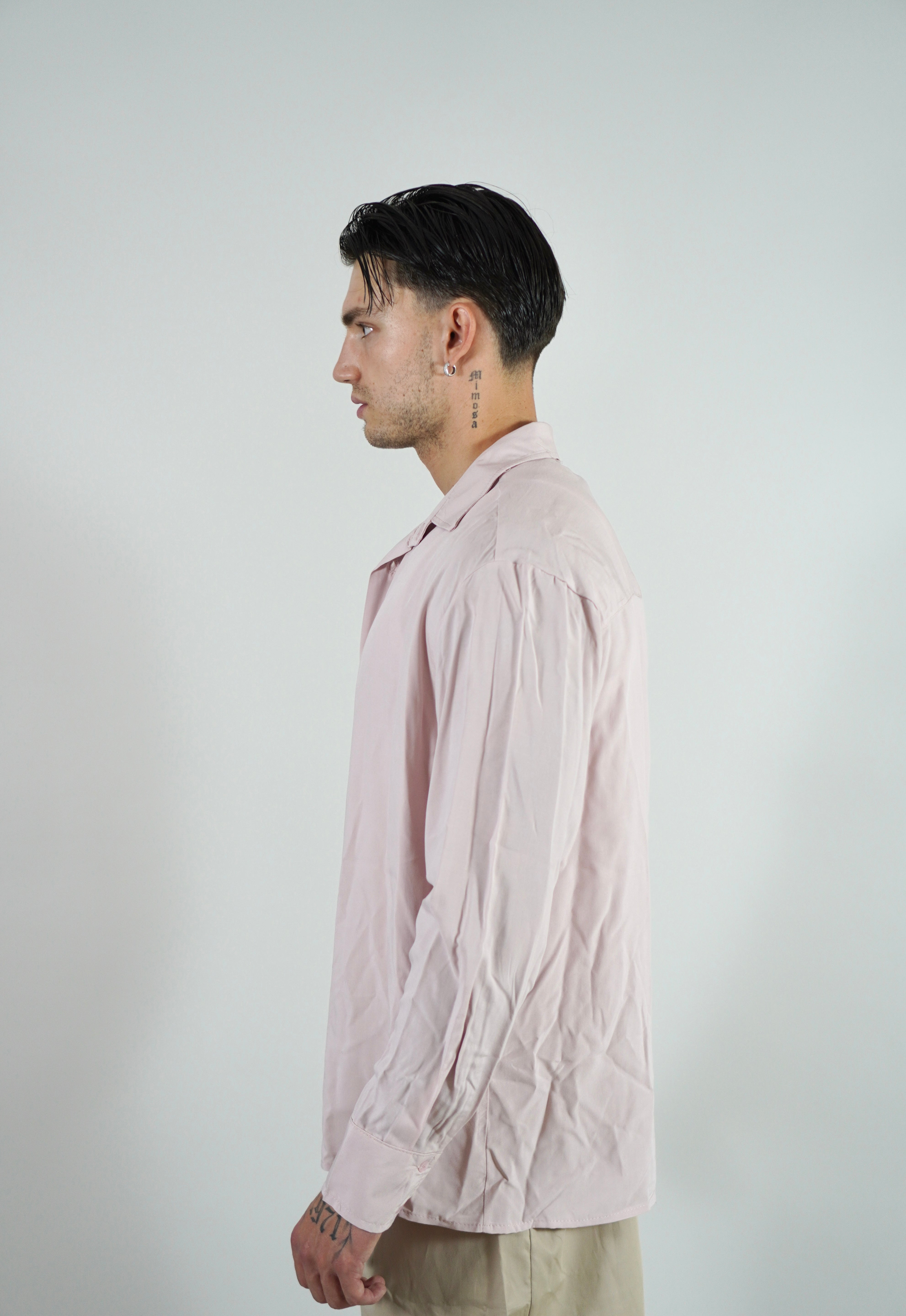 Camicia Simil Seta Pink