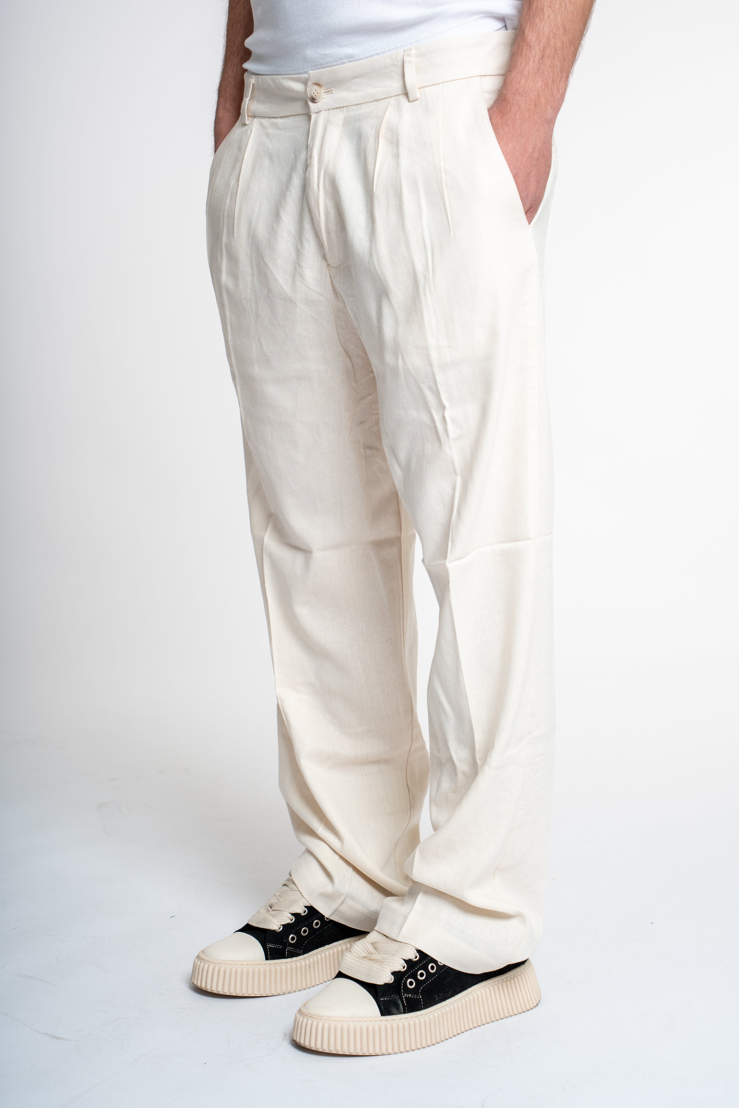 PantaBottone in Lino (5 colori)