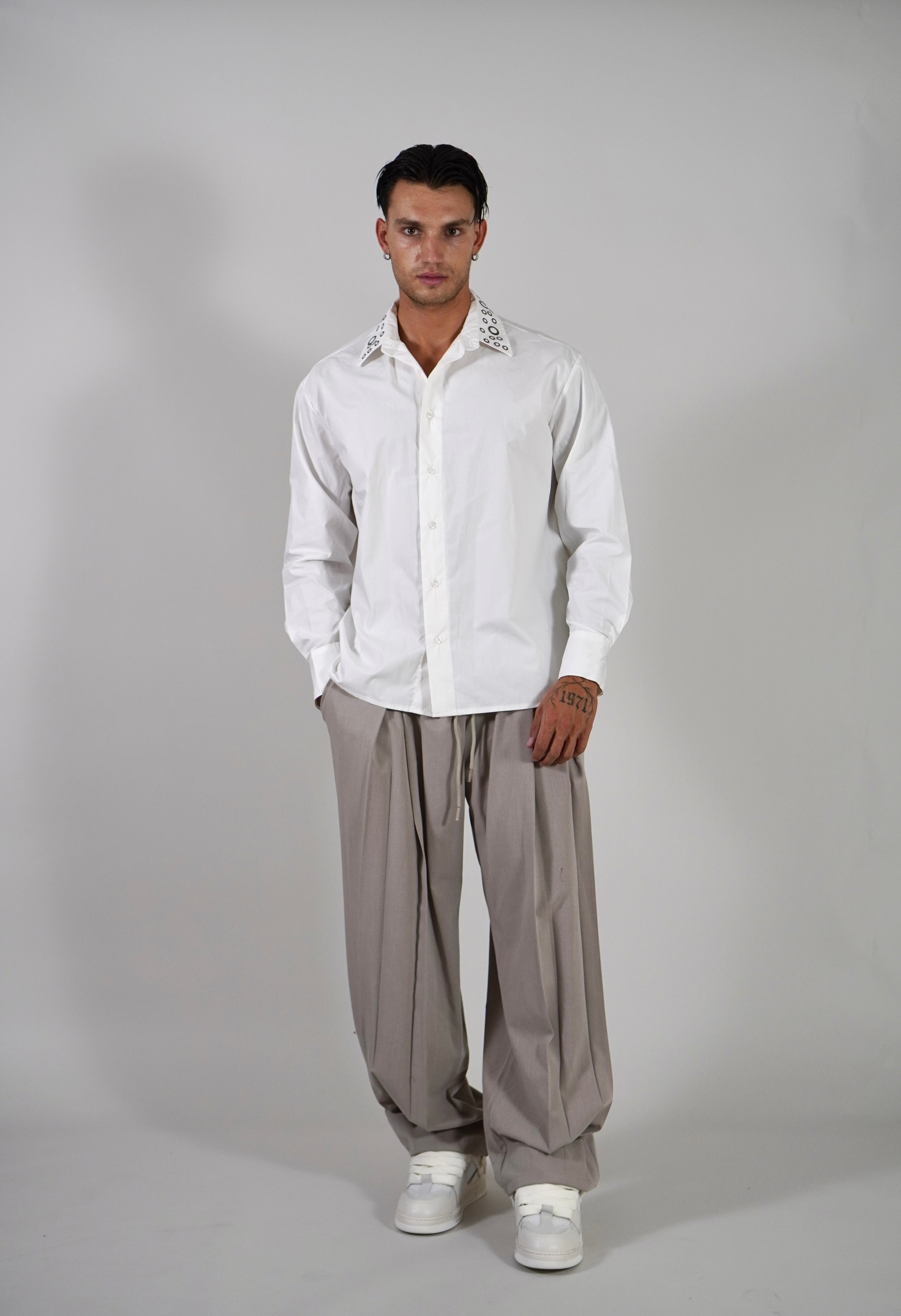 Camicia White Borchie