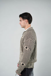 Cardigan Sfrangiato Beige