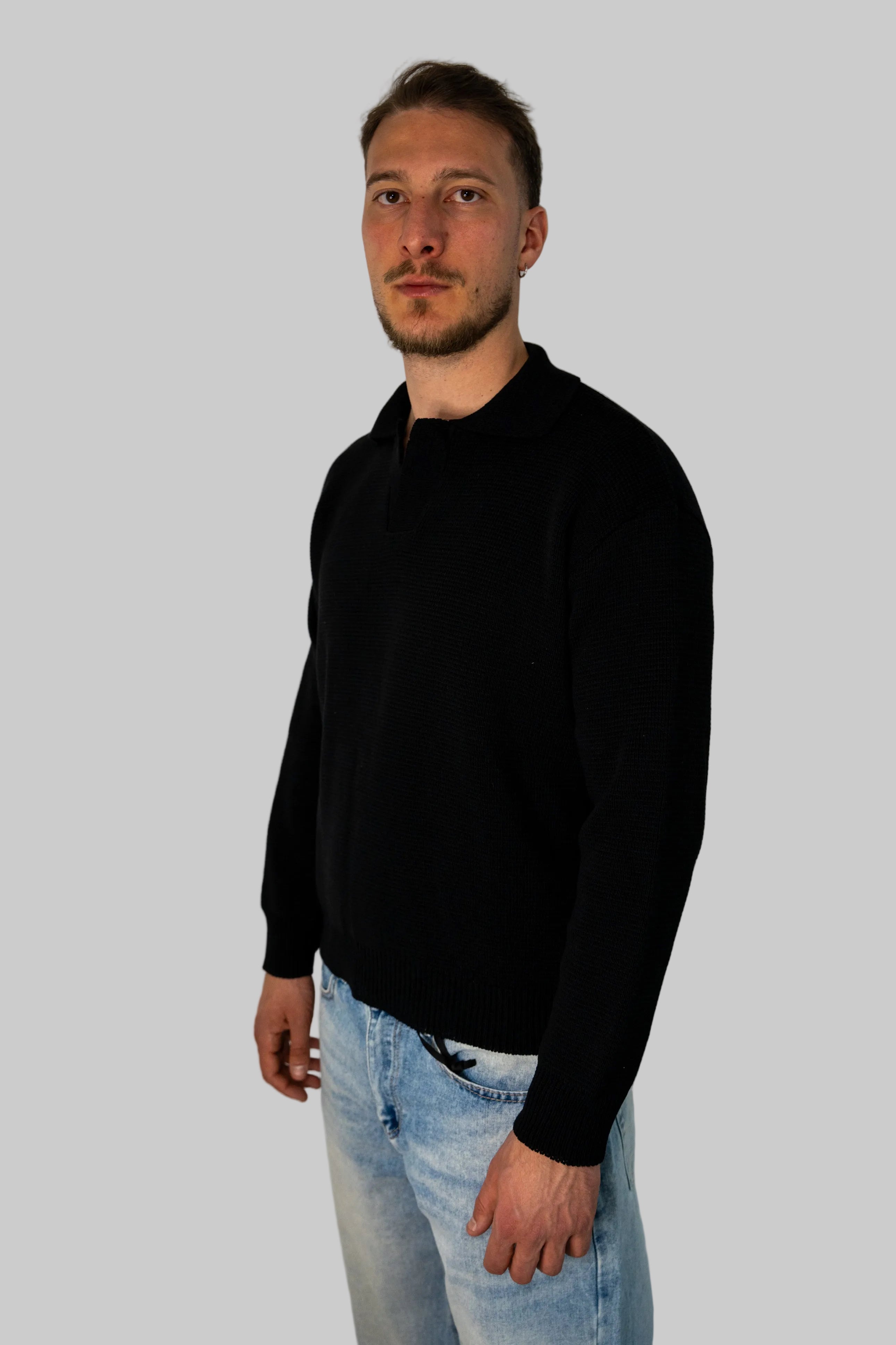 Maglione Mod. Polo Black