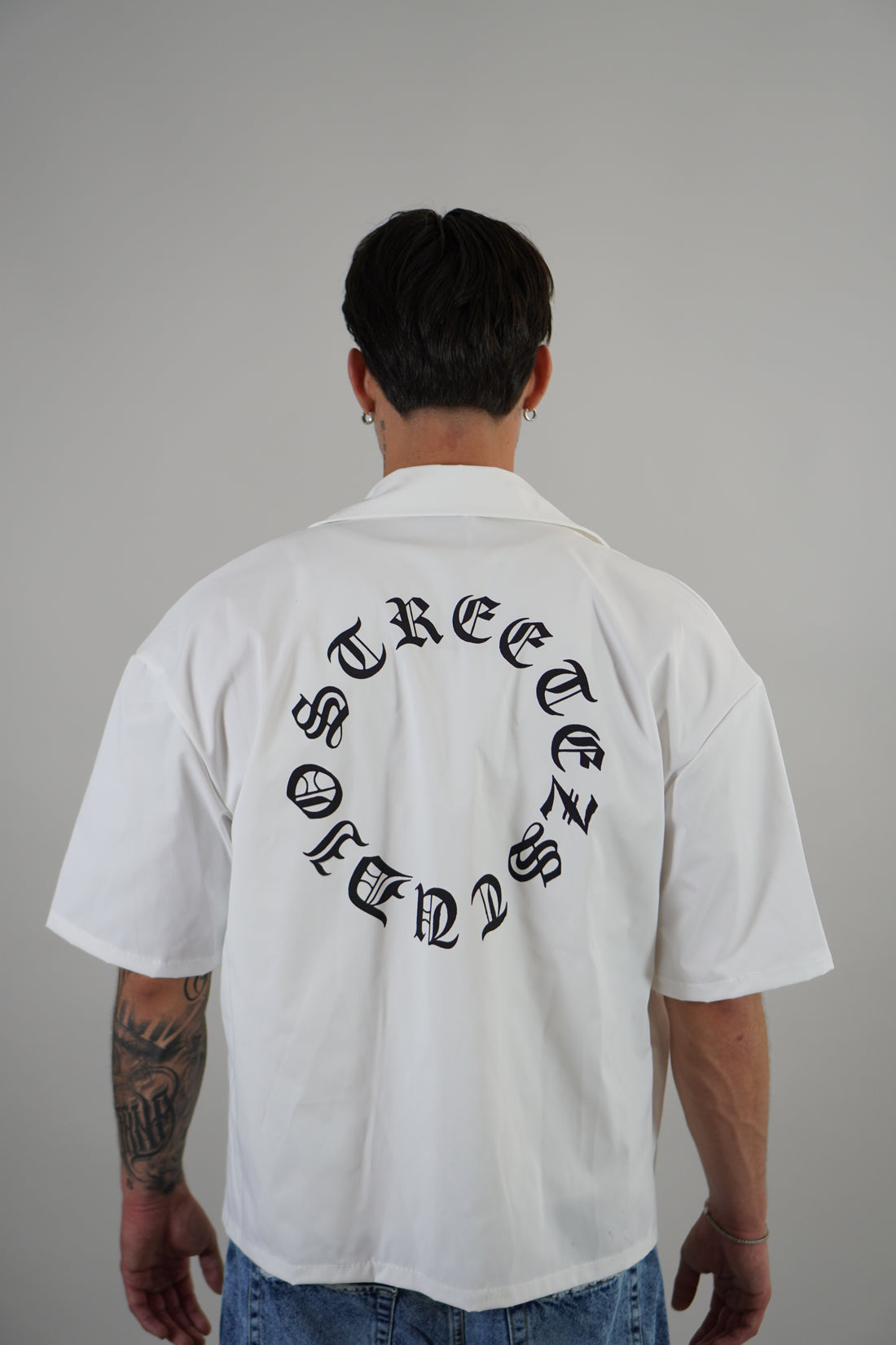 Camicia Crop Gothic White