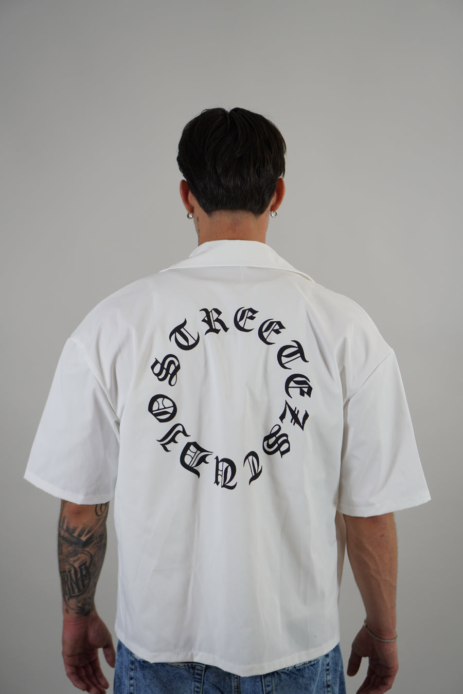 Camicia Crop Gothic White