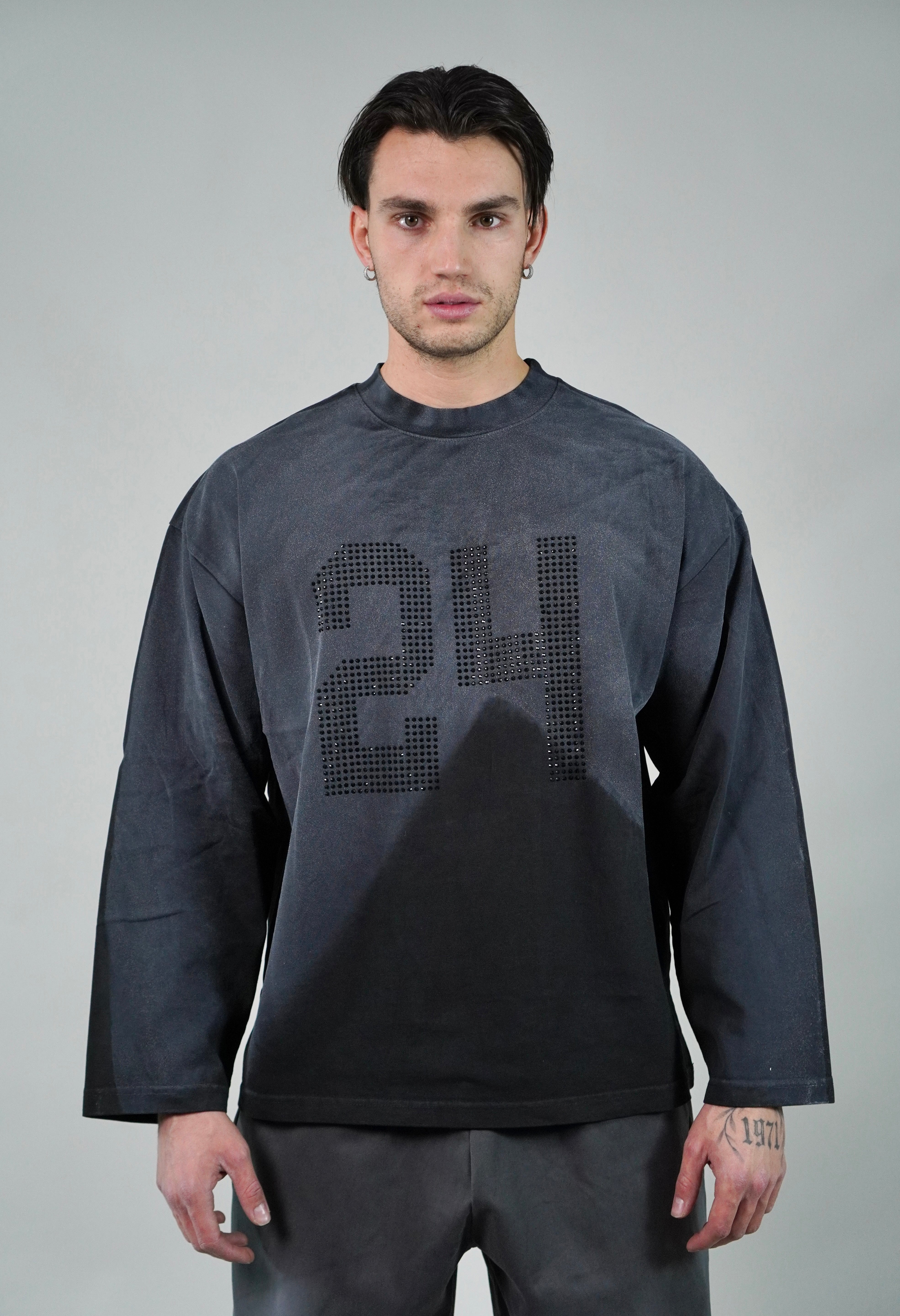 Longsleeve Strass Number