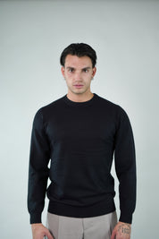 T-Shirt Girocollo Manica Lunga Black