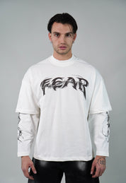Longsleeve Double Fear White
