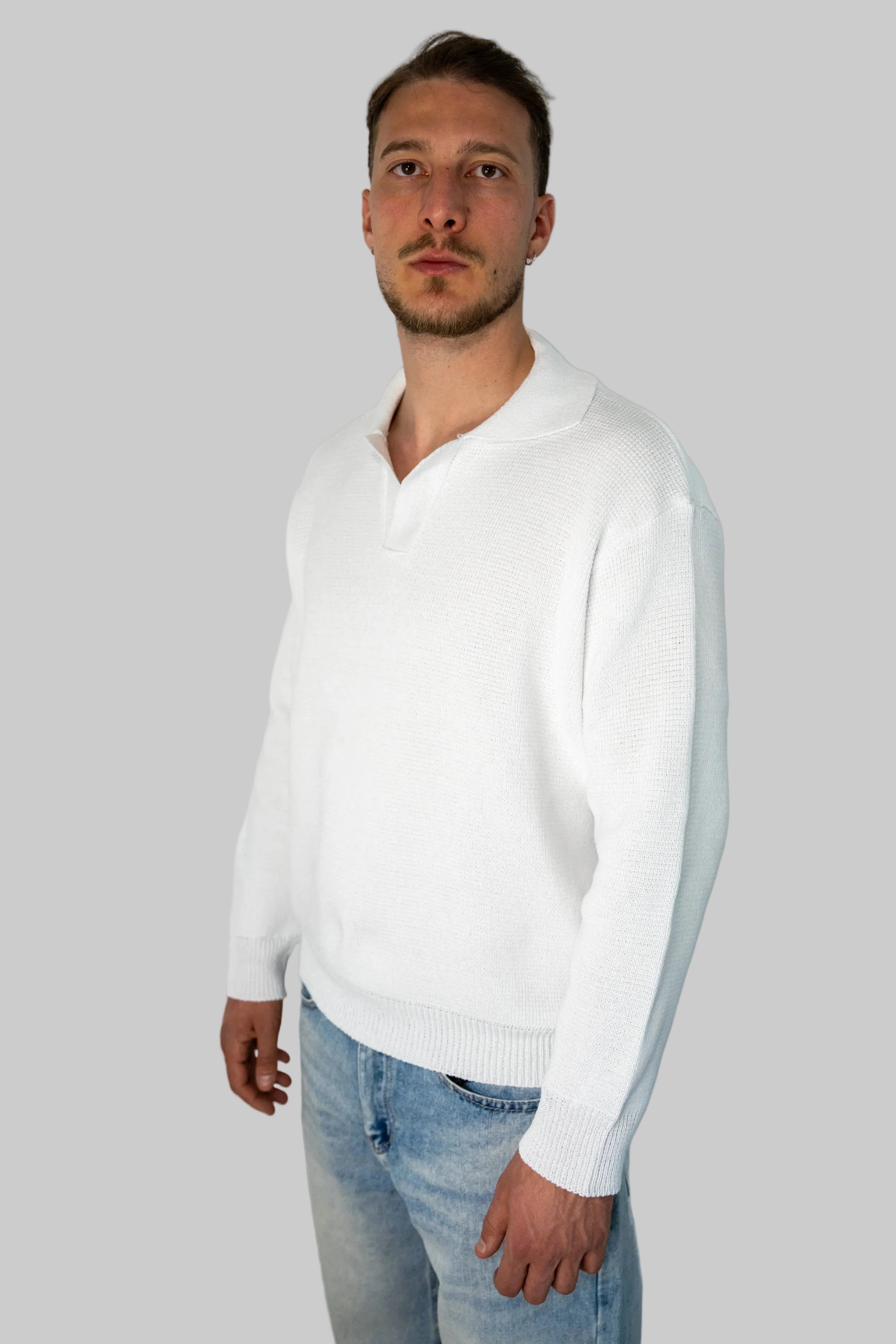 Maglione Mod. Polo White