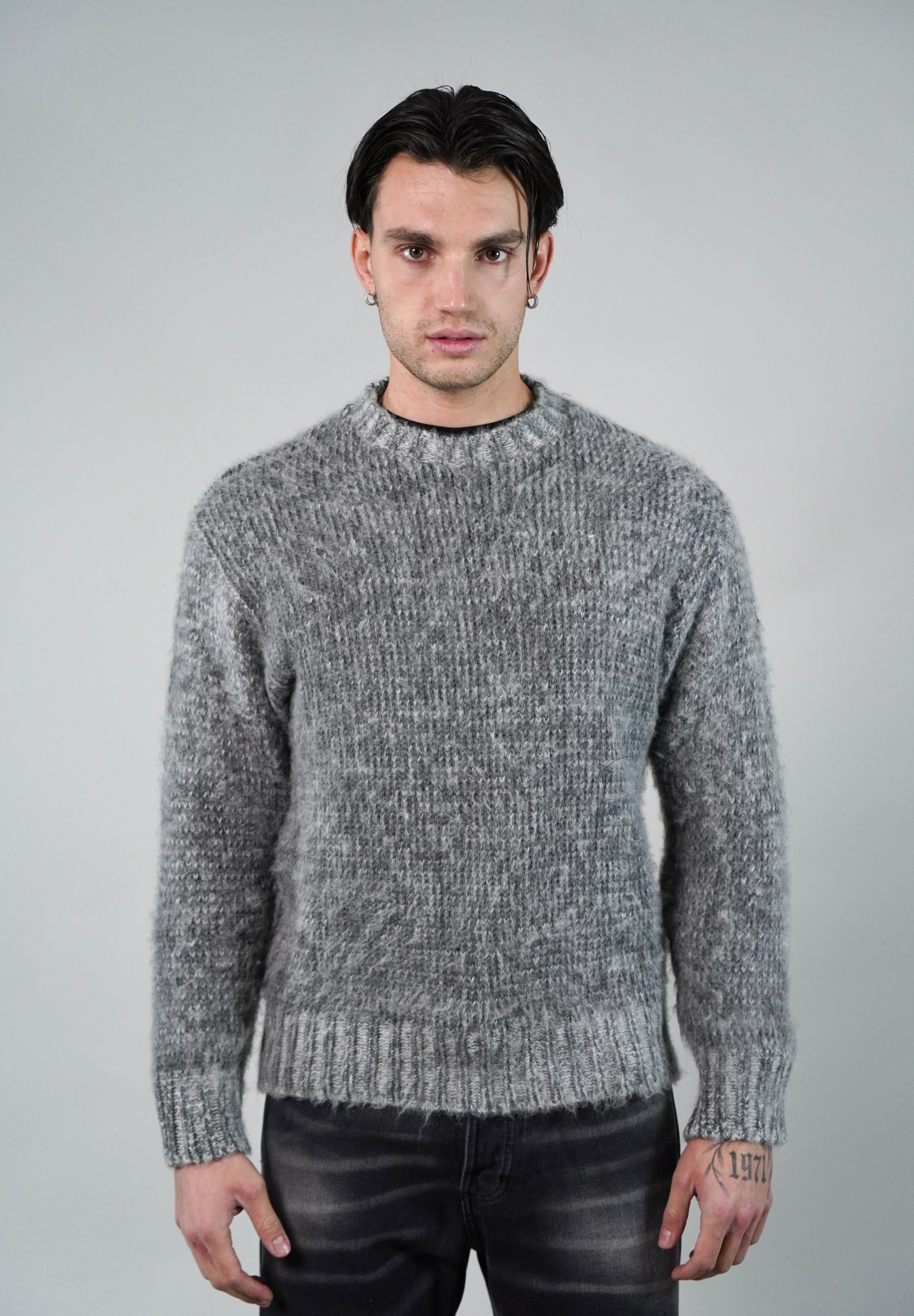 Maglione Mohair Grey