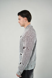 Maglione Sfrangiato White