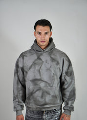 Felpa Boxy Astract Grey