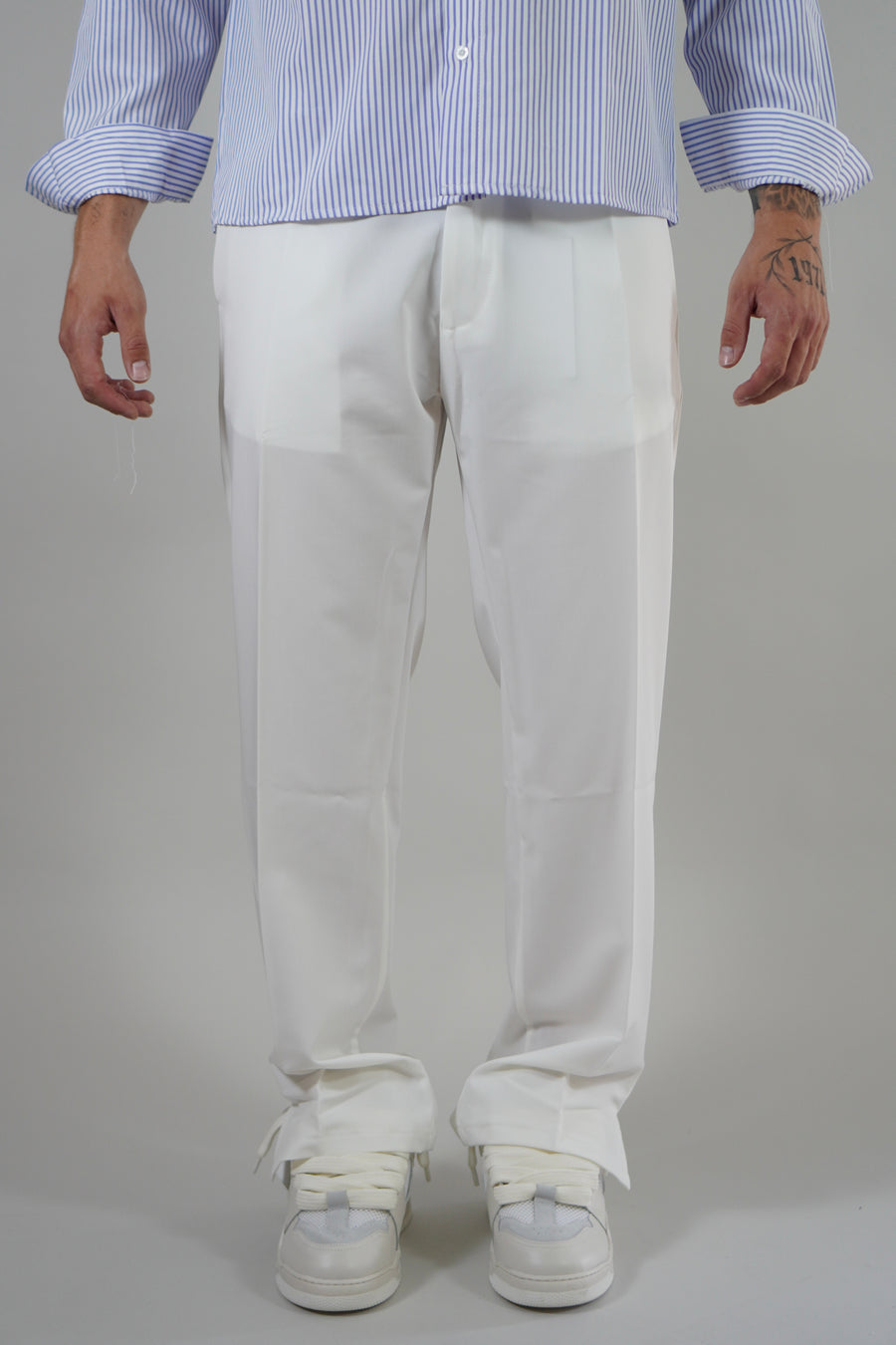 Pantalone Spacchetti White
