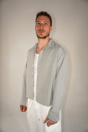 Camicia Righe Fini Military