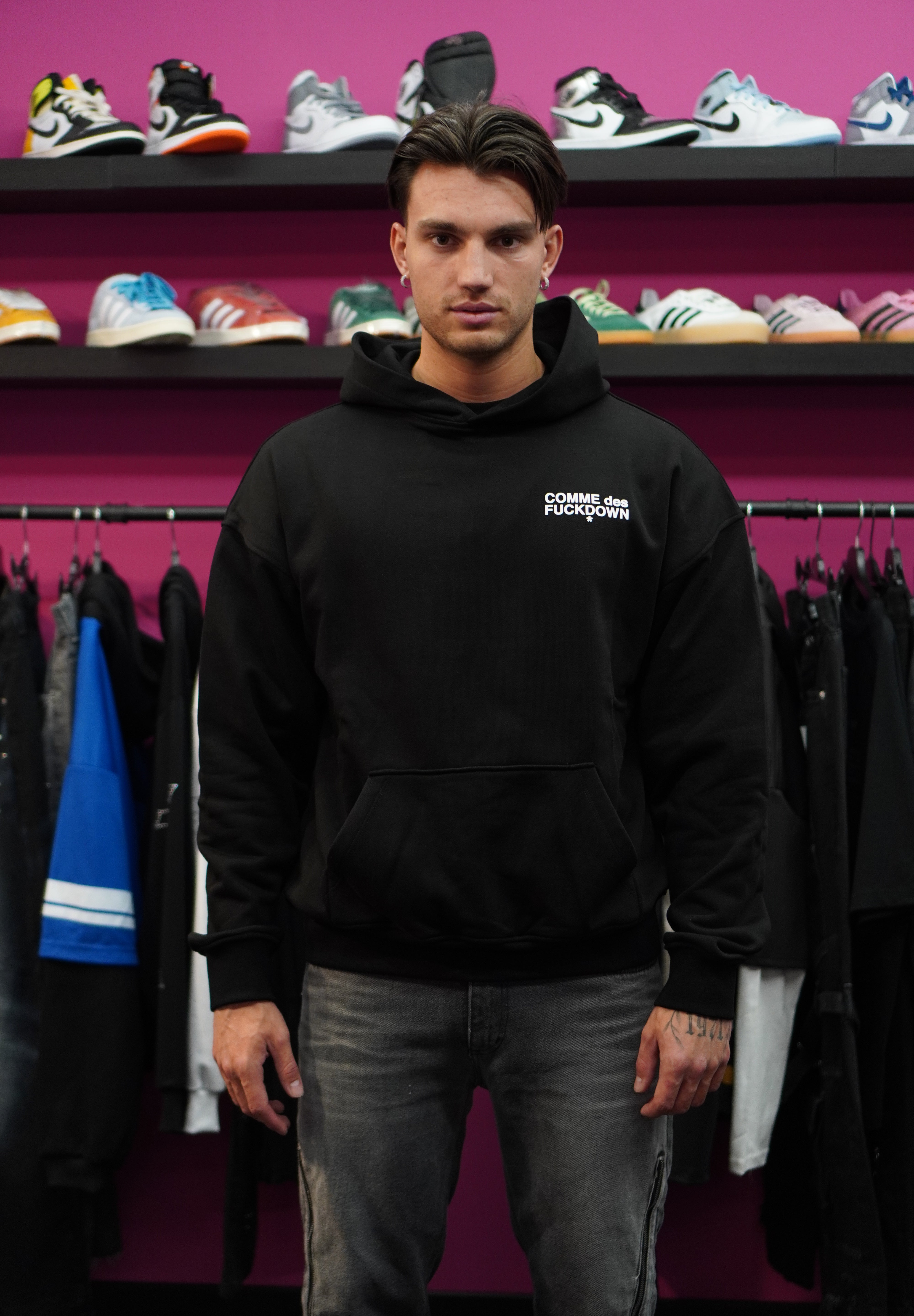 Hoodie Comme Des Fuckdown Gothic