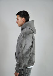 Felpa Boxy Astract Grey