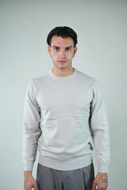 T-Shirt Girocollo Manica Lunga Grey