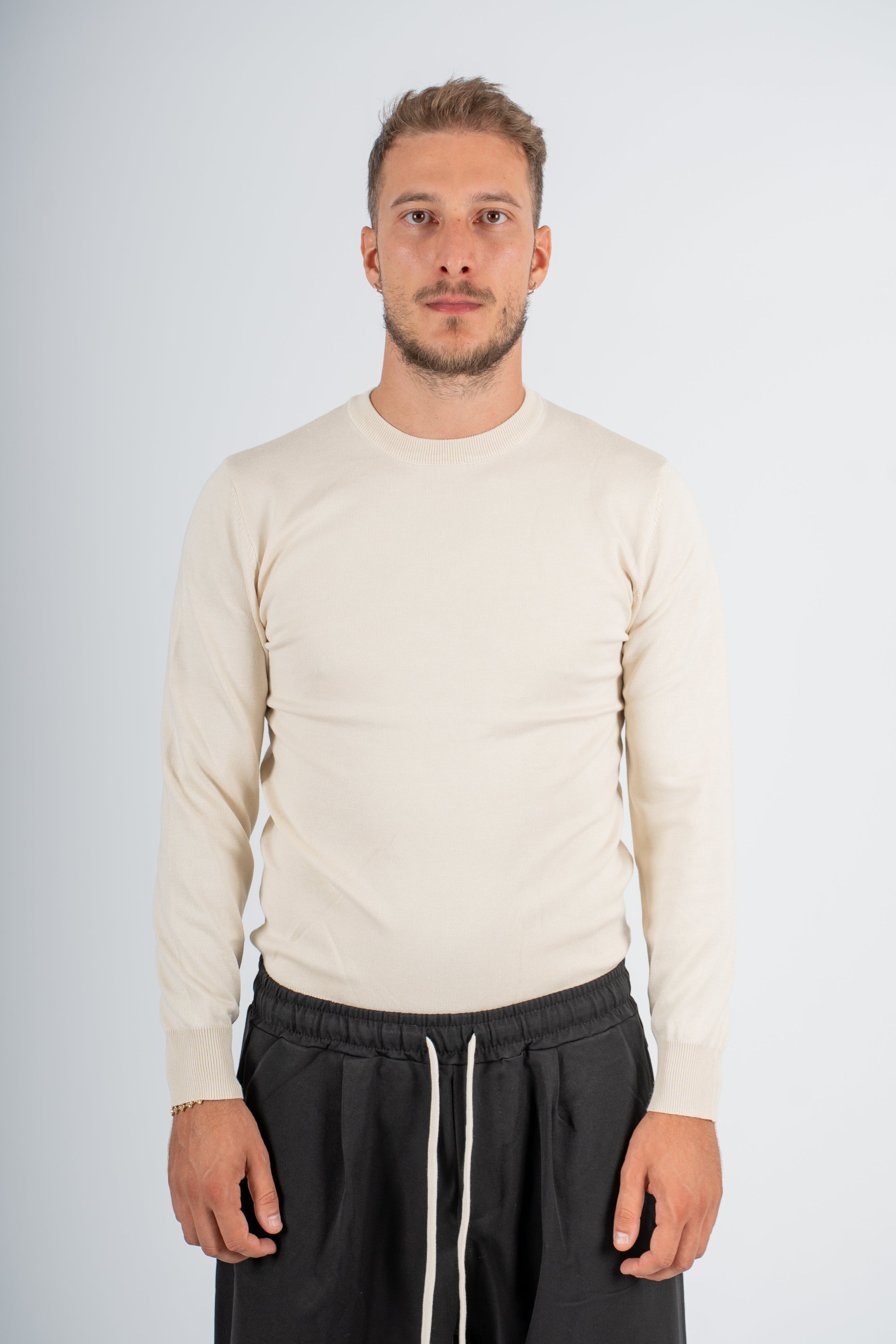 T-Shirt Girocollo Manica Lunga