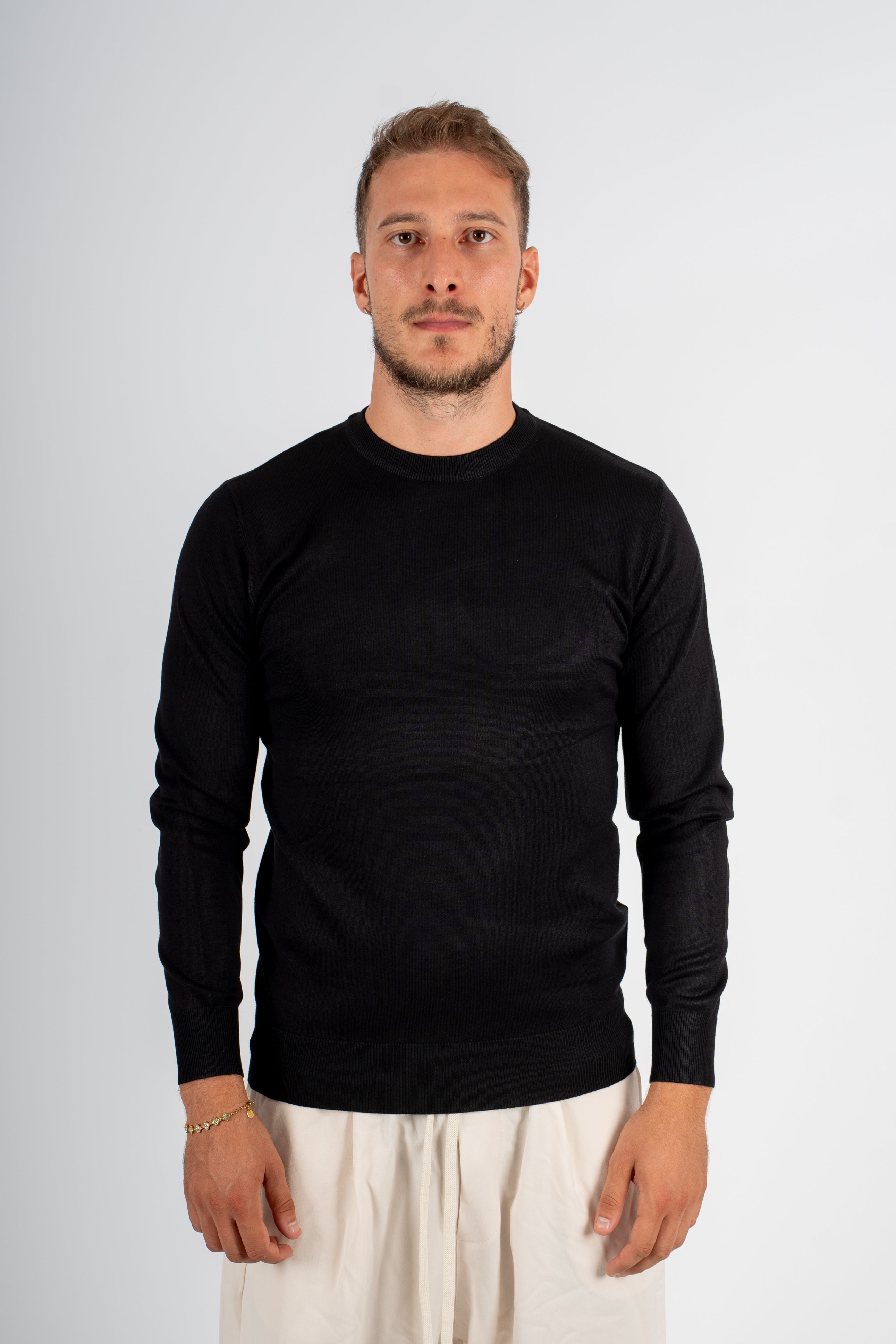 T-Shirt Girocollo Manica Lunga