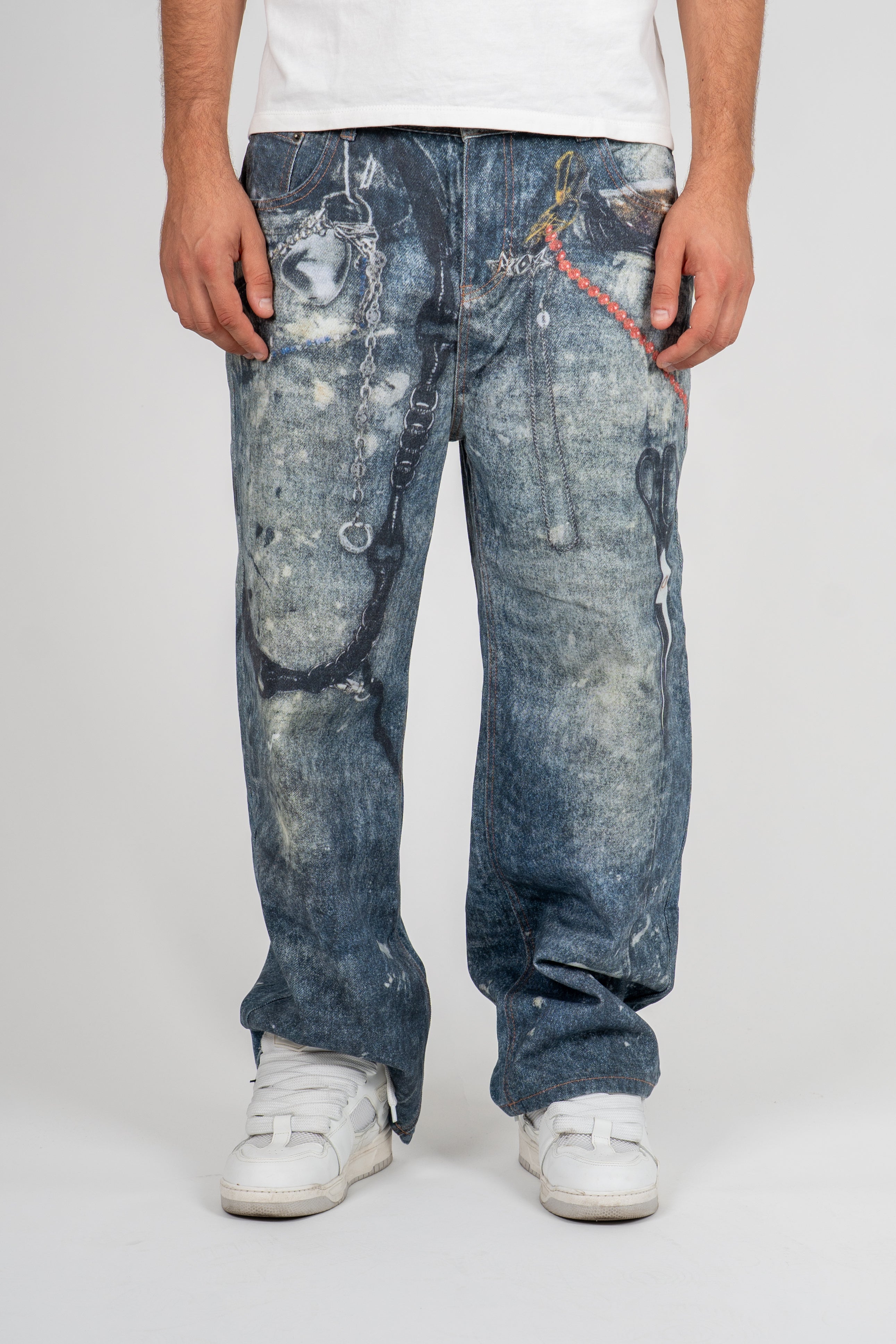 Jeans Baggy Digital Print