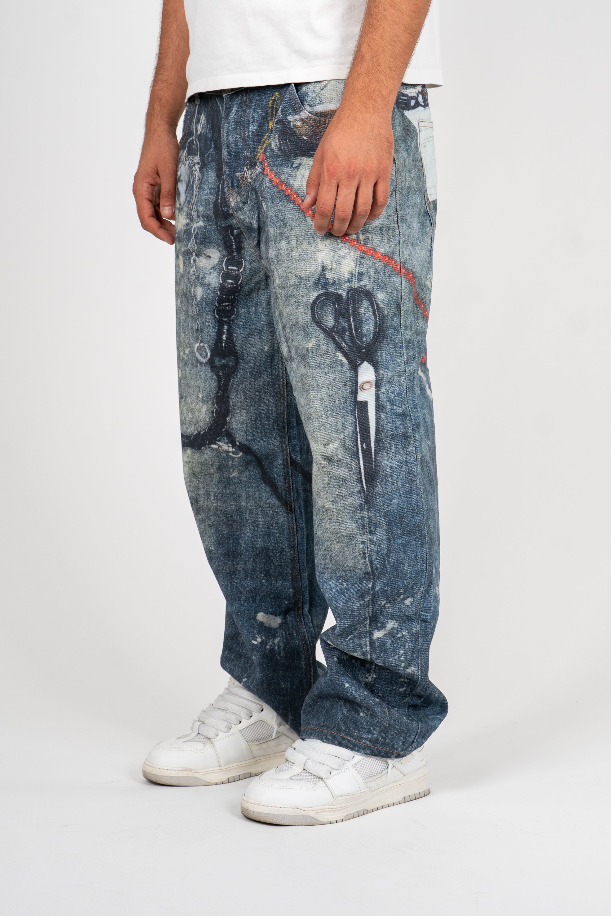 Jeans Baggy Digital Print