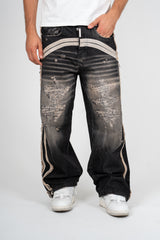 Jeans Baggy Sand Stripes