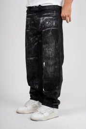 Jeans Baggy Paint Black