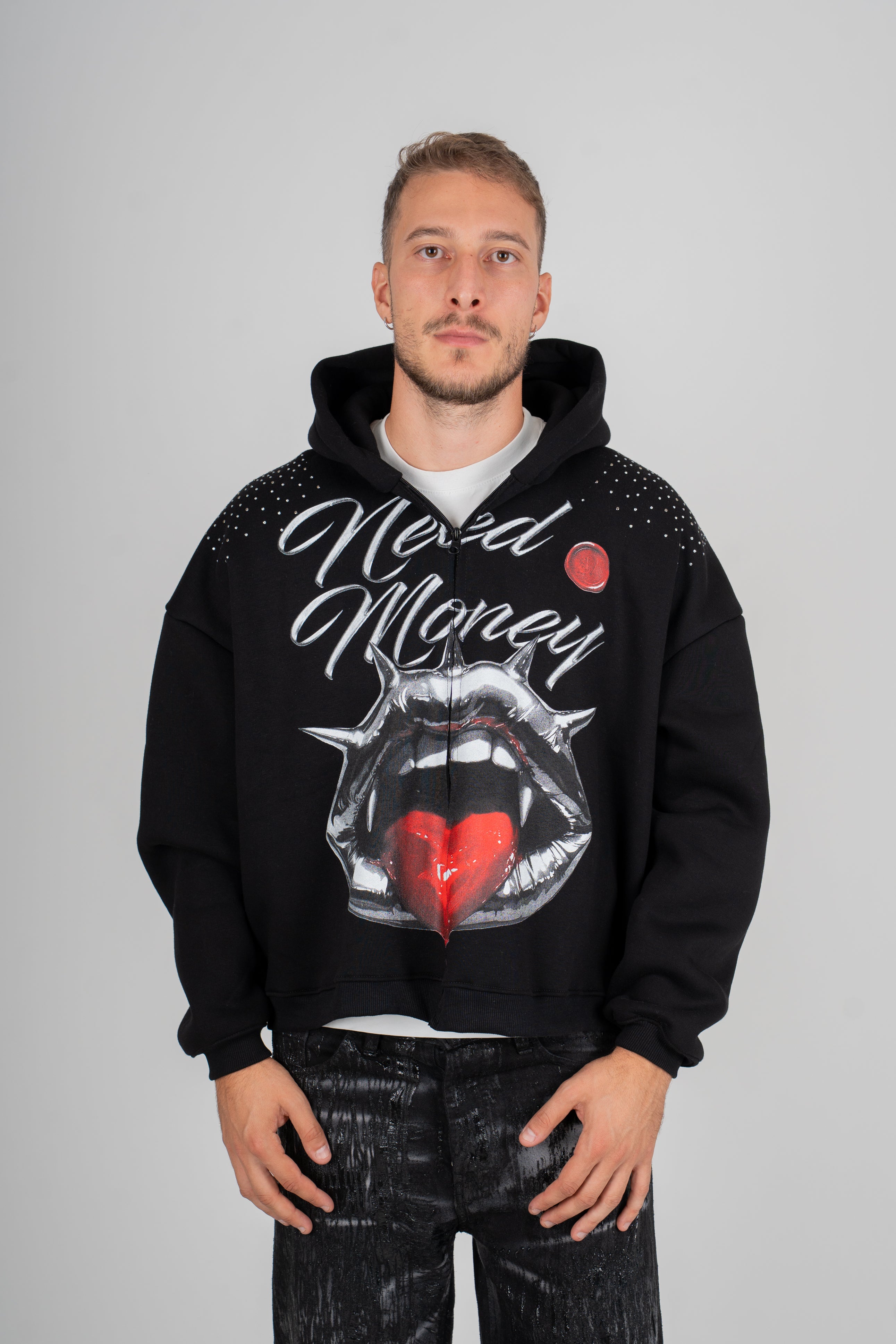 Felpa Zip Need Money