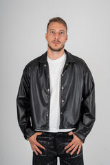Giacca Ecopelle Crop