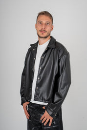 Giacca Ecopelle Crop
